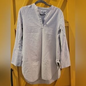 Madewell Striped Gray Cotton Women's Top